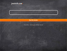 Tablet Screenshot of janetvids.com